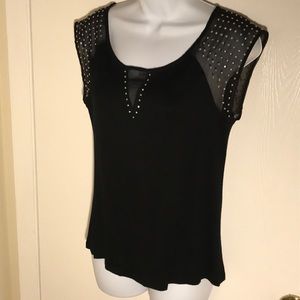 Black studded top